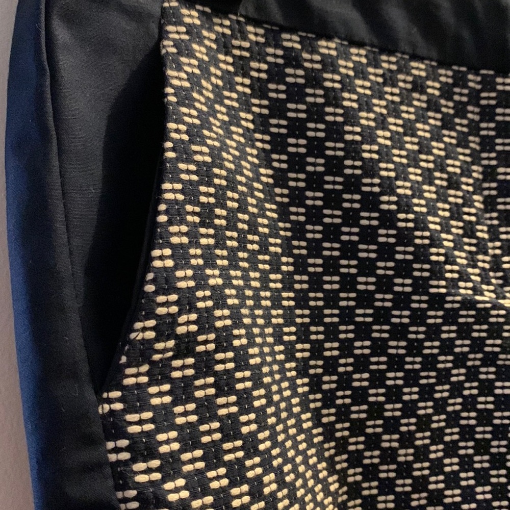 Dalia Collection Checked Pattern Navy Blue Women … - image 5